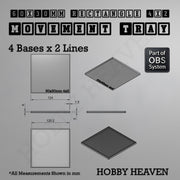 Rectangle Movement Trays | Cavalry & Monsters | 50×25-100×60mm | OBS System - Only-Games