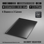 Rectangle Movement Trays | Cavalry & Monsters | 50×25-100×60mm | OBS System - Only-Games