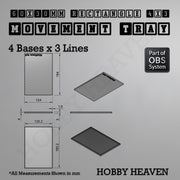 Rectangle Movement Trays | Cavalry & Monsters | 50×25-100×60mm | OBS System - Only-Games