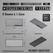 Rectangle Movement Trays | Cavalry & Monsters | 50×25-100×60mm | OBS System - Only-Games
