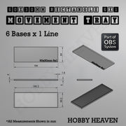 Rectangle Movement Trays | Cavalry & Monsters | 50×25-100×60mm | OBS System - Only-Games