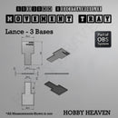 Rectangle Movement Trays | Cavalry & Monsters | 50×25-100×60mm | OBS System - Only-Games