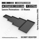 Rectangle Movement Trays | Cavalry & Monsters | 50×25-100×60mm | OBS System - Only-Games