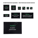 60x40mm Rectangular Plain Plastic Bases - Only-Games