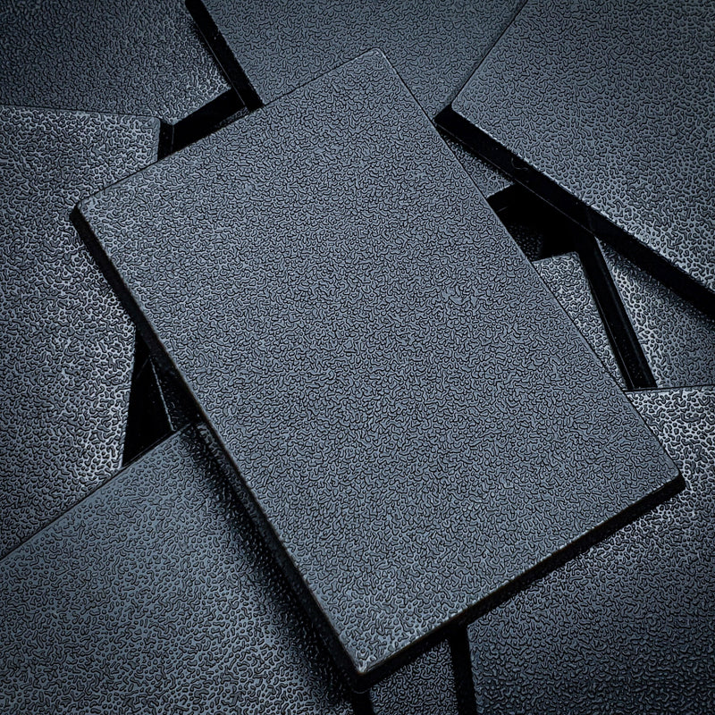 60x40mm Rectangular Plain Plastic Bases - Only-Games