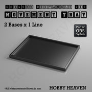 Rectangle Movement Trays | Cavalry & Monsters | 50×25-100×60mm | OBS System - Only-Games