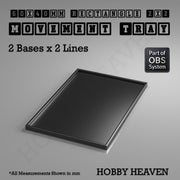 Rectangle Movement Trays | Cavalry & Monsters | 50×25-100×60mm | OBS System - Only-Games