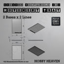 Rectangle Movement Trays | Cavalry & Monsters | 50×25-100×60mm | OBS System - Only-Games