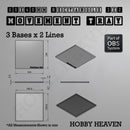 Rectangle Movement Trays | Cavalry & Monsters | 50×25-100×60mm | OBS System - Only-Games