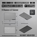 Rectangle Movement Trays | Cavalry & Monsters | 50×25-100×60mm | OBS System - Only-Games