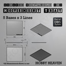 Rectangle Movement Trays | Cavalry & Monsters | 50×25-100×60mm | OBS System - Only-Games
