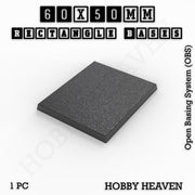 Rectangle Bases Range Sizes - 75x30mm to 125x40mm Medium Sizes 3d Print Full Range Tabletop Games - Only-Games