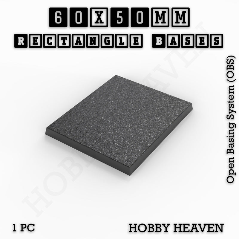 Rectangle Bases Range Sizes - 75x30mm to 125x40mm Medium Sizes 3d Print Full Range Tabletop Games - Only-Games