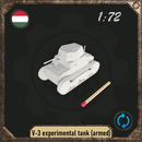 1/72 V-3 experimental tank (armed) - Only-Games