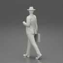 Businessman Walking and Holding His Briefcase - Only-Games