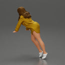 Stylish Woman in long shirt Striking a Dynamic Pose - Only-Games
