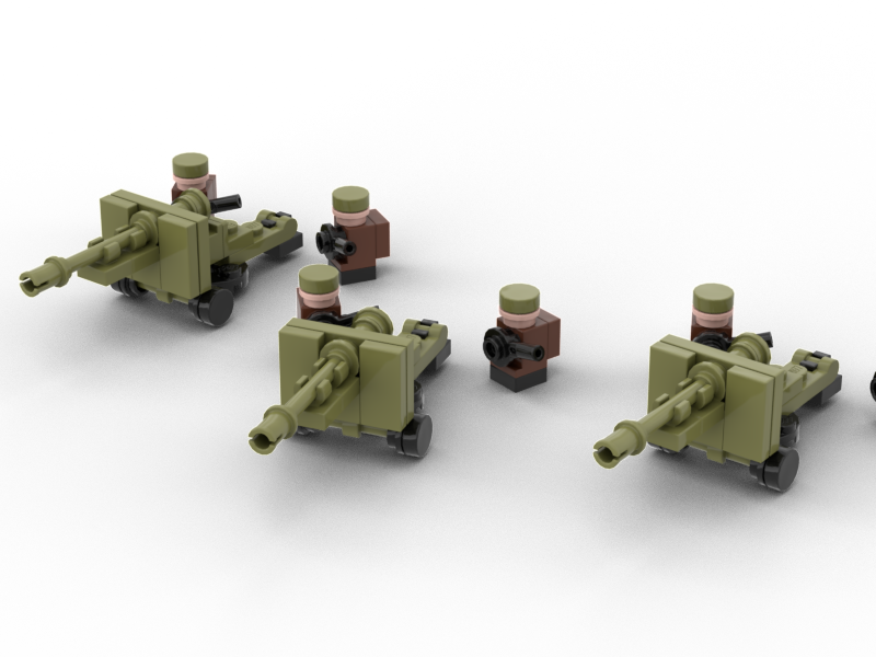 British 25pdr Artillery Battery - Only-Games