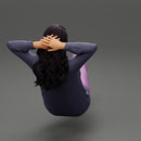 Sexy girl  sitting on a chair with her legs on the table - Only-Games