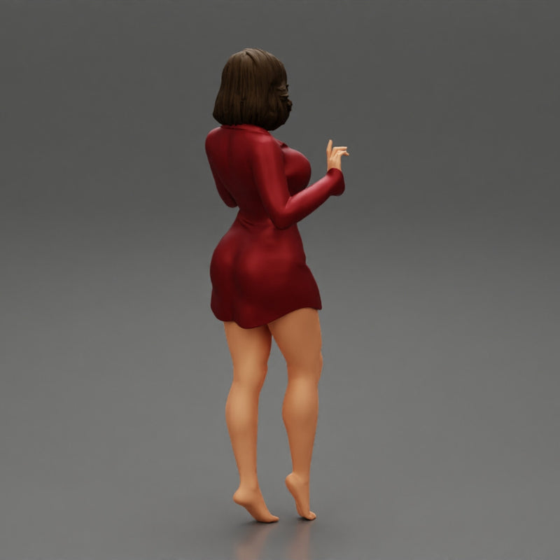 Cute Woman Wearing Long Shirt while Posing - Only-Games