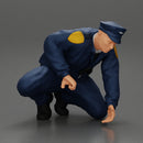 policeman officer sitting and puts handcuffs on a gangster - Only-Games