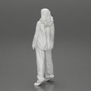 gangster homies lowrider girl posing in long open shirt with long hair - Only-Games