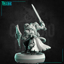 (0242) Male monkey folk ape man warrior with a sword and shield - Only-Games