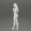 Naked woman with long hair posing - Only-Games