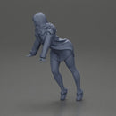 Stylish Woman in long shirt Striking a Dynamic Pose - Only-Games