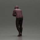 man in a hoodie leaning with his hands on the car - Only-Games