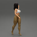 Beautiful woman in a pants walking - Only-Games