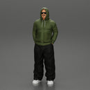 2 Gangster homie in hoodie standing with hands in pockets - Only-Games