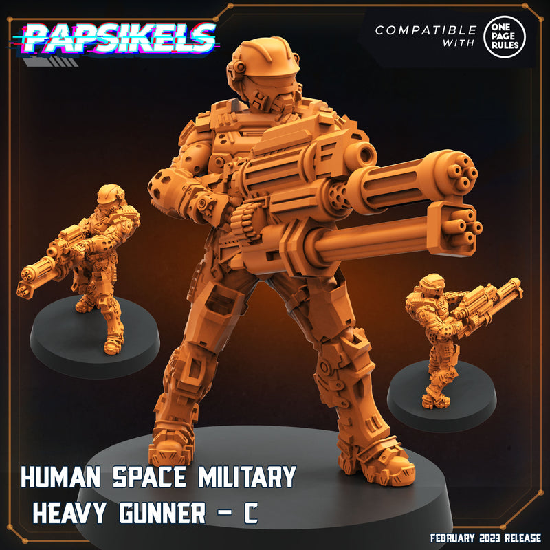 HUMAN SPACE MILITARY HEAVY GUNNERS - Only-Games