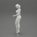 Beautiful girl in onepiece bikini standing on the beach - Only-Games