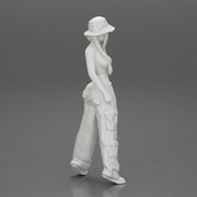 gangster homies lowrider girl posing in hat with pigtail hairstyle - Only-Games