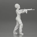 Armed black girl going to shoot a gun in bra - Only-Games