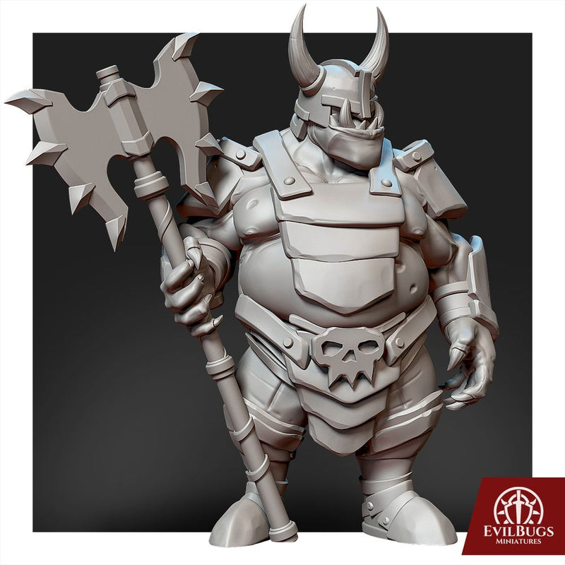 Orc Grotakr Bloodaxe  28mm/32mm/54mm - Only-Games