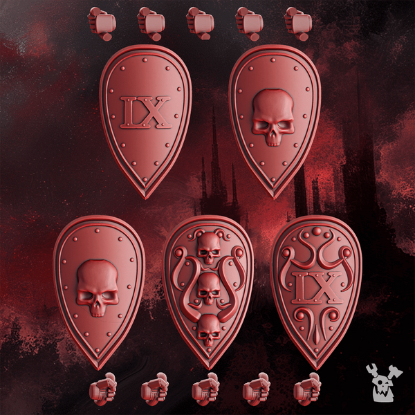 Crimson Wings Shields Set x5 - Only-Games