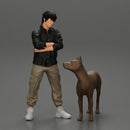 Asian gangster homie standing crossed hands - Only-Games