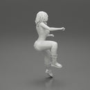 beautiful woman sitting and driving a motorbike - Only-Games