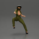 Motorcycle woman Rider in Military-Style Gear - Only-Games