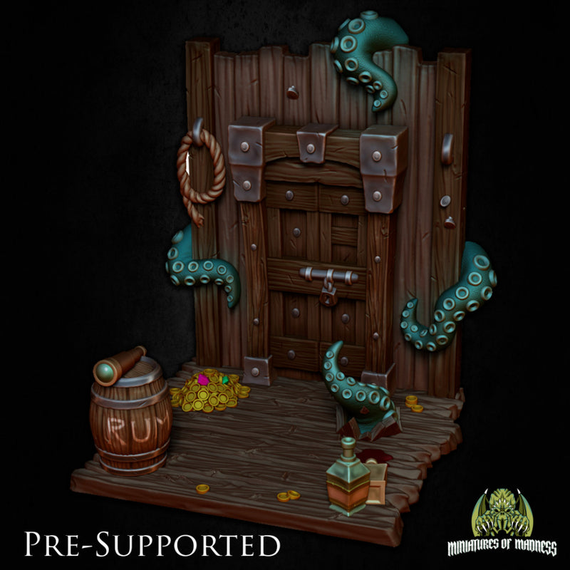 Pirate Scenery [PRE-SUPPORTED] Ship Tentacle Diorama - Only-Games