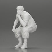Fat Gangster sitting and thinking - Only-Games