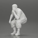 Fat Gangster sitting and thinking - Only-Games