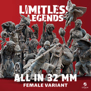 Limitless Legends - 32mm - All In - Female - Only-Games