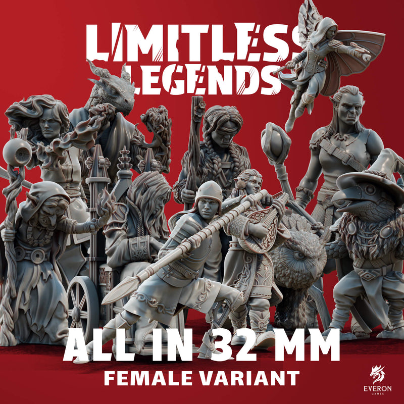 Limitless Legends - 32mm - All In - Female - Only-Games