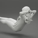 Sexy girl  sitting on a chair with her legs on the table - Only-Games