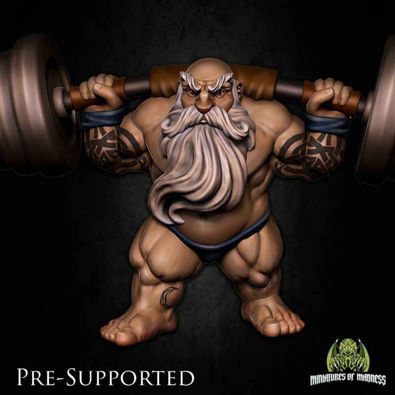 Herseck Hillbuckle  [PRE-SUPPORTED] Bodybuilder Dwarf Powerlifter - Only-Games