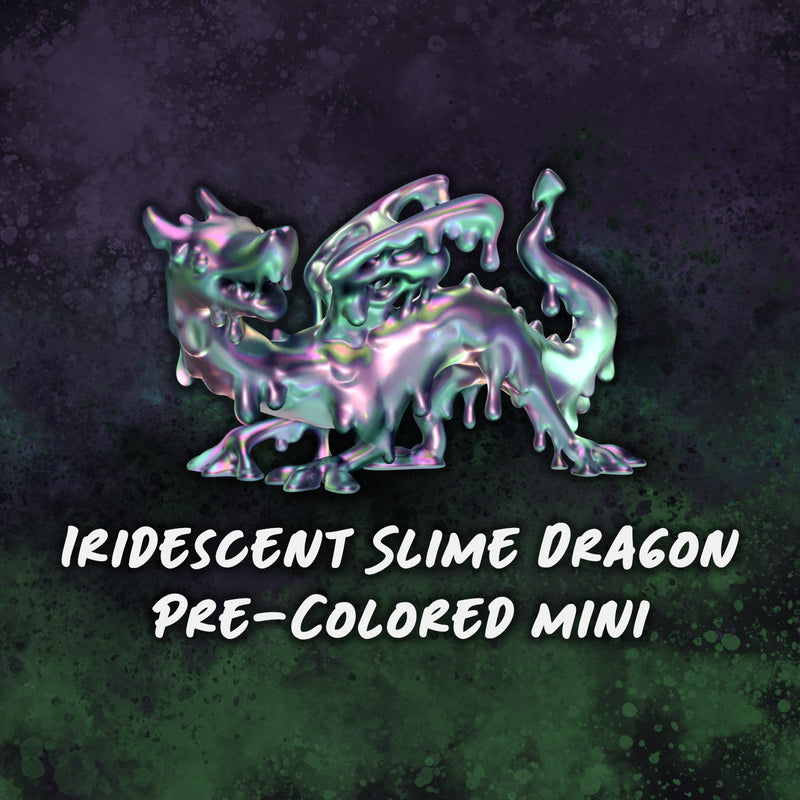 Iridescent Slime Dragon - Pre-Colored!