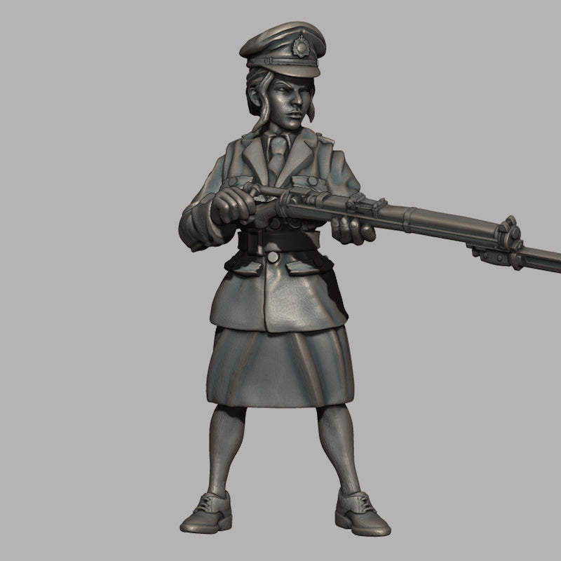 WW2 British/ Polish Female soldiers - Puddle bases - Only-Games