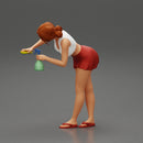 sexy girl cleaning in sponge and cleaning bottle - Only-Games